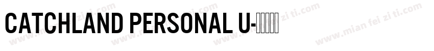Catchland PERSONAL U字体转换